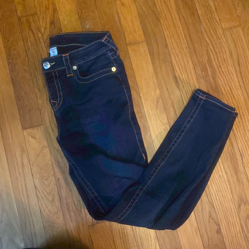 True Religion Halle Mid Rise Super Skinny